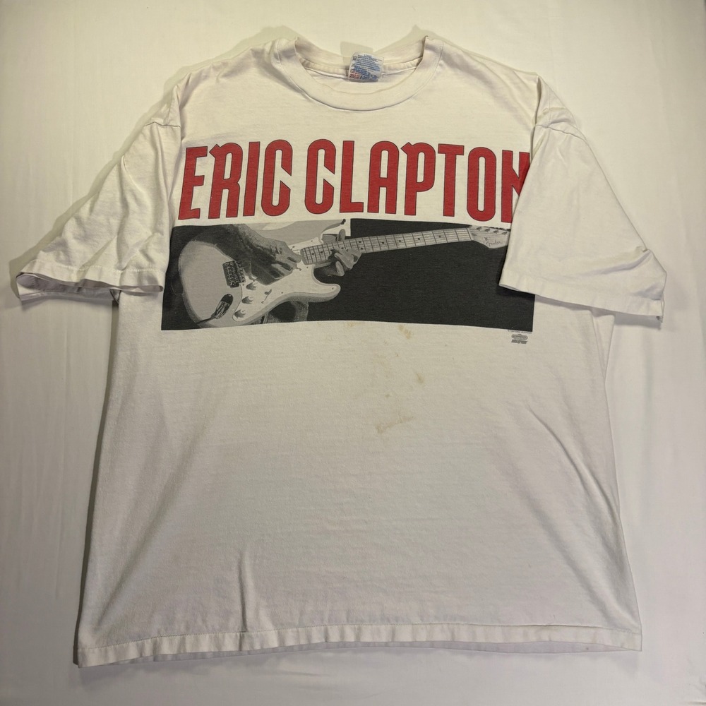 Vintage 1994 Eric Clapton Nothing But The Blues Tour Shirt Hanes Beefy-T XL